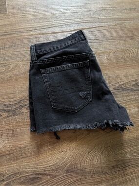 American Eagle Outfitters Black Denim Jean Shorts
